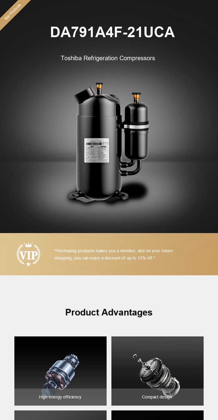 Toshiba Compressor DA791A4F-21UCA, technical parameters pdf, structure diagram